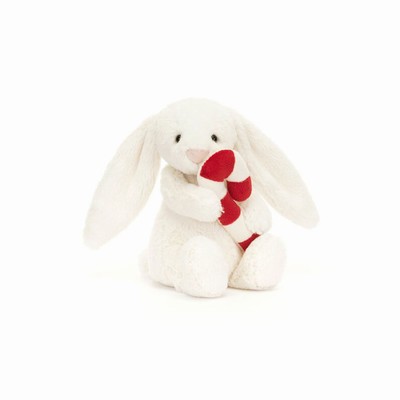 Jellycat Bashful Conejo with Candy Cane | FIBX-70142